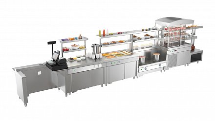 Ривьера - кассовый стол с подлокотником КСП-1200-02 - 6