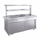 Ривьера - мармит 2-х блюд М2-1500-02-ПО без полок - 5