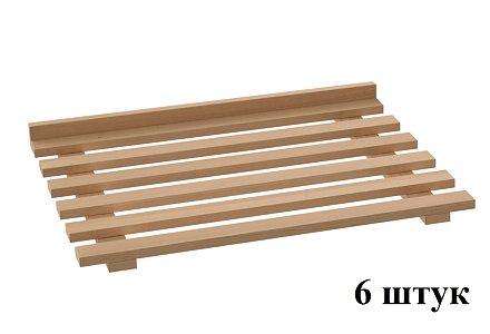 Комплект деревянных полок к ШЗХ-С- 800.600-02-Р (натур. бук) - 0