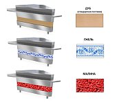Ривьера - панель передняя (1269мм - 1шт, 90мм - 2шт, для МП внутренний 90°) - малина - 0