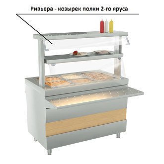Ривьера - козырек полки 2-го яруса (1120мм) - 4