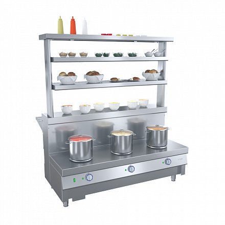 Ривьера - мармит 1-х блюд 3-х конф. М1-3.1500-02-О без полок - 8