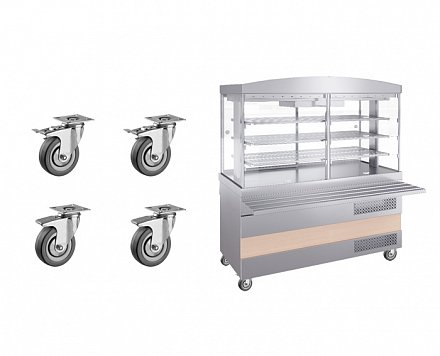 Комплект колес для Ривьера - мармит 1-х блюд 2-х конф. - 0