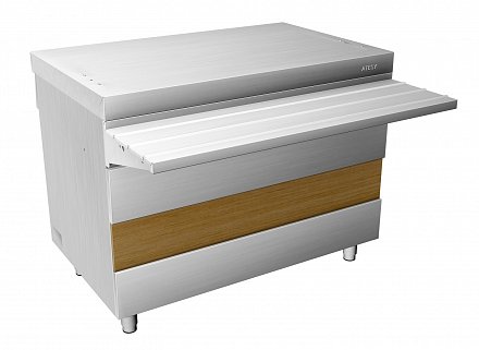 Ривьера - прилавок нейтральный стол НС-1500-02-О без полок - 0