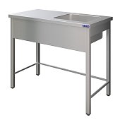 Ванна цельнотянутая ВСМЦС-Л-1П.500.400-1200.600-02 (ВСМЦ-1/1200/600Н с левым столом) - 0