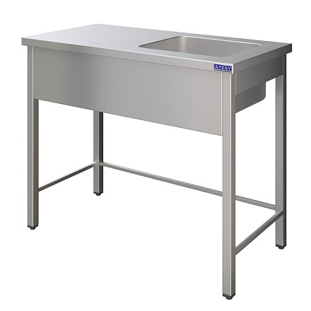 Ванна цельнотянутая ВСМЦС-Л-1П.500.400-1200.600-02 (ВСМЦ-1/1200/600Н с левым столом) - 0