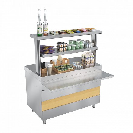 Ривьера - прилавок нейтральный стол НС-1200-02-О без полок - 3