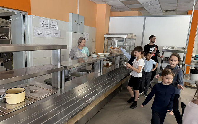 Столовая кадетской школы №60