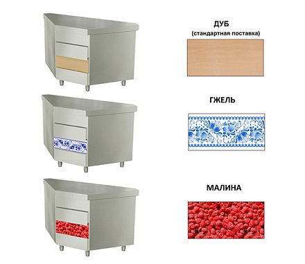 Ривьера - панель передняя ( 476мм, для МП внешний 90°) - малина - 0