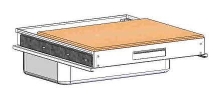 Доска выдвижная к подставке под гриль-шашлычницу ПГШ-1150-01 - 0