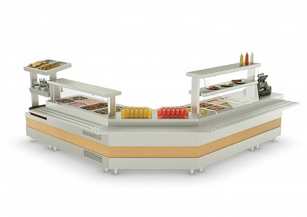 Ривьера - прилавок нейтральный стол НС-1200-02-О без полок - 9