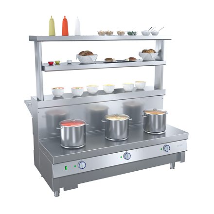 Ривьера - мармит 1-х блюд 3-х конф. М1-3.1500-02-О без полок - 6