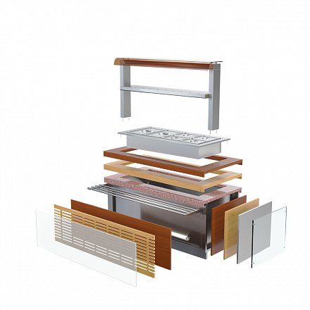 Регата - мармит 2-х блюд М2- 900-1240-02-П - 3