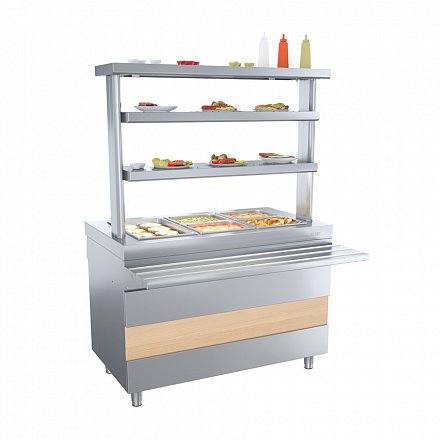 Ривьера - мармит 2-х блюд М2-1120-02-ПО без полок - 8