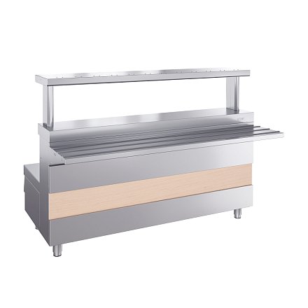 Ривьера - мармит 1-х блюд 3-х конф. М1-3.1500-02-О без полок - 3