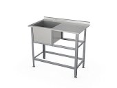 Ванна со столом ВСМС-Б-1Л.700-1550.850-1-02 (ВМС-1/700 с бортом) - 0