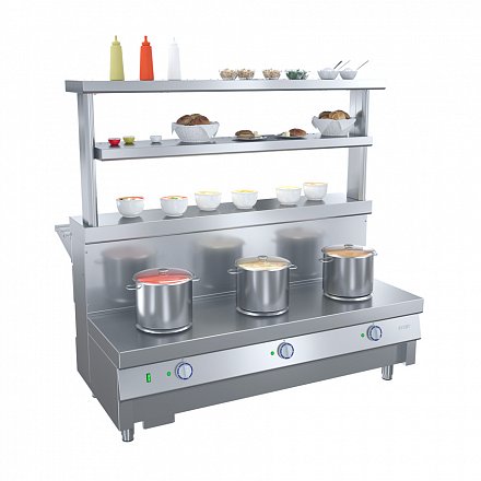 Ривьера - мармит 1-х блюд 3-х конф. М1-3.1500-02-О без полок - 6