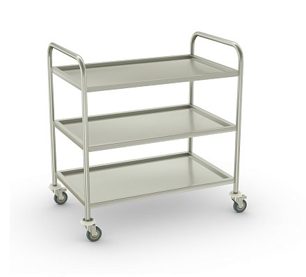 Тележка сервировочная ТС-С-3-800.500.850-02 (ТС-3 разборная) - 0