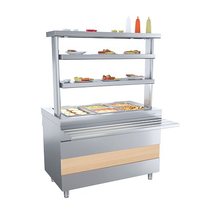 Ривьера - мармит 2-х блюд М2-1200-02-ПО без полок - 8