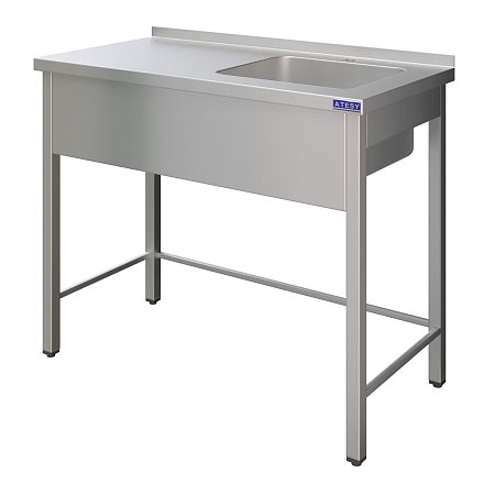 Ванна цельнотянутая ВСМЦС-Л-1П.500.400-1200.600-1-02-О (ВСМЦ-1/1200/600Н с левым столом) - 0