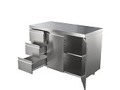 Стол  СТ-С-1400.600-02-Р-3Л (СТ-2/1400/600 с ящиками) - 0