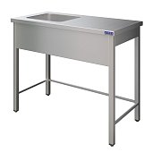 Ванна цельнотянутая ВСМЦС-Л-1Л.500.400-1200.600-02 (ВСМЦ-1/1200/600Н с правым столом) - 0