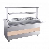 Ривьера - мармит 2-х блюд М2-1500-02-ПО без полок - 4